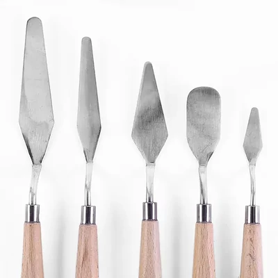 Festőkés készlet, fém - 5 db-os