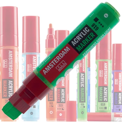 Talens Amsterdam akril filctoll, L - különféle színekben
