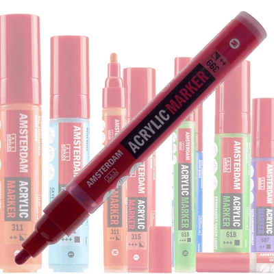 Talens Amsterdam akril filctoll, M - különféle színekben