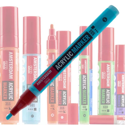 Talens Amsterdam akril filctoll, S - különféle színekben