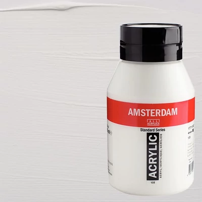 Talens Amsterdam akrilfesték, 1000 ml - 105, titanium white