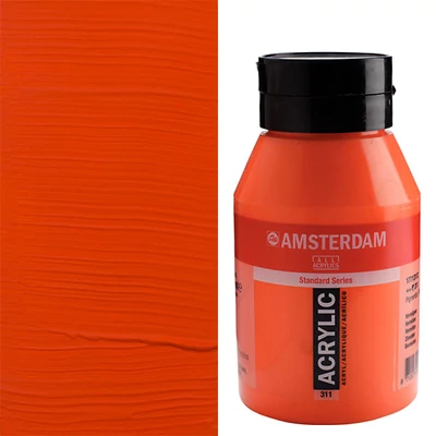 Talens Amsterdam akrilfesték, 1000 ml - 311, vermilion