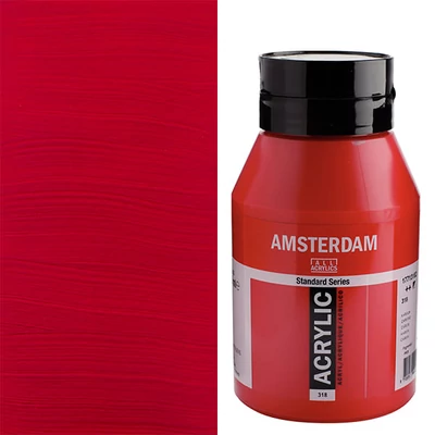 Talens Amsterdam akrilfesték, 1000 ml - 318, carmine