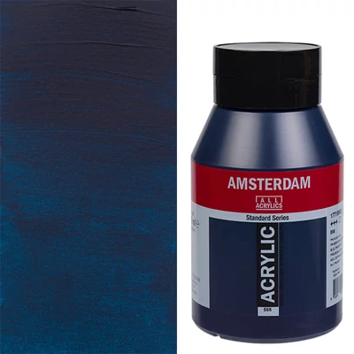 Talens Amsterdam akrilfesték, 1000 ml - 566, prussian blue (phthalo)