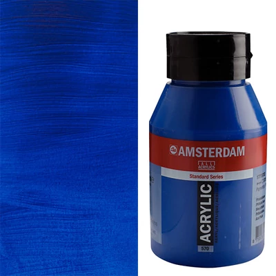 Talens Amsterdam akrilfesték, 1000 ml - 570, phthalo blue