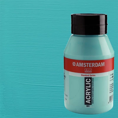 Talens Amsterdam akrilfesték, 1000 ml - 661, turquoise green