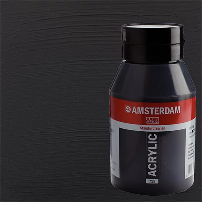 Talens Amsterdam akrilfesték, 1000 ml - 735, oxide black