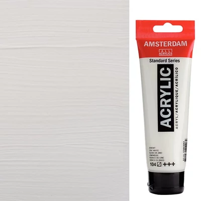 Talens Amsterdam akrilfesték, 120 ml - 104, zinc white
