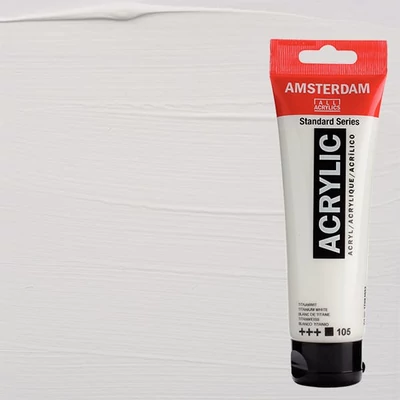Talens Amsterdam akrilfesték, 120 ml - 105, titanium white