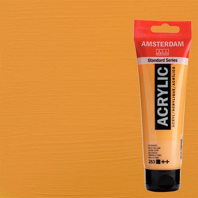 Talens Amsterdam akrilfesték, 120 ml - 253, gold yellow