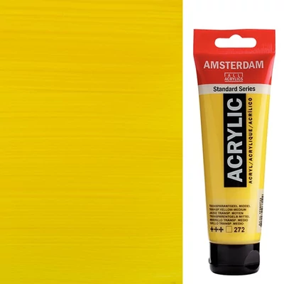 Talens Amsterdam akrilfesték, 120 ml - 272, transparent yellow medium