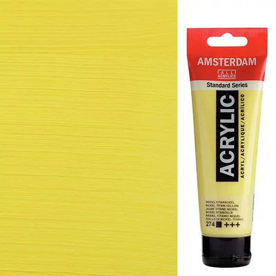 Talens Amsterdam akrilfesték, 120 ml - 274, nickel titanium yellow