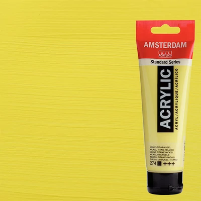 Talens Amsterdam akrilfesték, 120 ml - 274, nickel titanium yellow