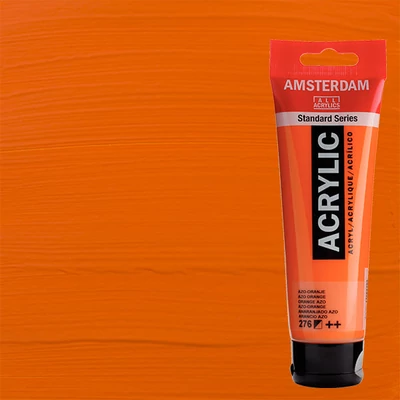 Talens Amsterdam akrilfesték, 120 ml - 276, azo orange