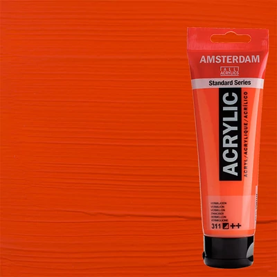 Talens Amsterdam akrilfesték, 120 ml - 311, vermilion