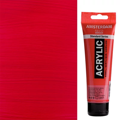 Talens Amsterdam akrilfesték, 120 ml - 317, transparent red medium