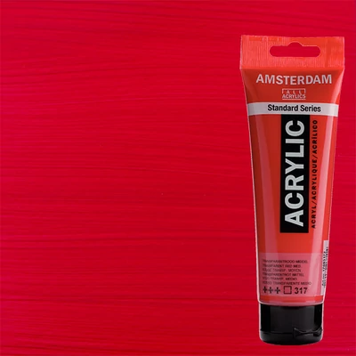 Talens Amsterdam akrilfesték, 120 ml - 317, transparent red medium