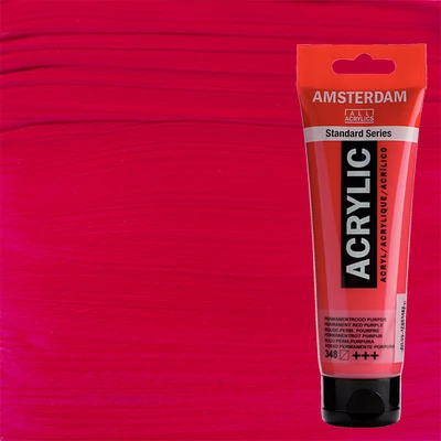 Talens Amsterdam akrilfesték, 120 ml - 348, permanent red purple