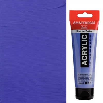 Talens Amsterdam akrilfesték, 120 ml - 519, ultramarine violet light