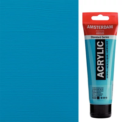 Talens Amsterdam akrilfesték, 120 ml - 522, turquoise blue
