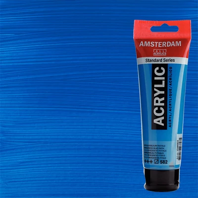 Talens Amsterdam akrilfesték, 120 ml - 582, manganese blue phthalo