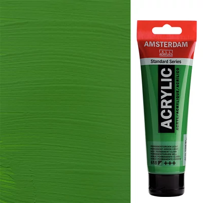 Talens Amsterdam akrilfesték, 120 ml - 618, permanent green light