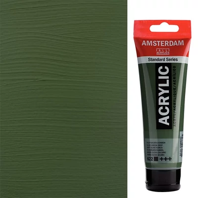 Talens Amsterdam akrilfesték, 120 ml - 622, olive green deep