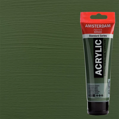 Talens Amsterdam akrilfesték, 120 ml - 622, olive green deep