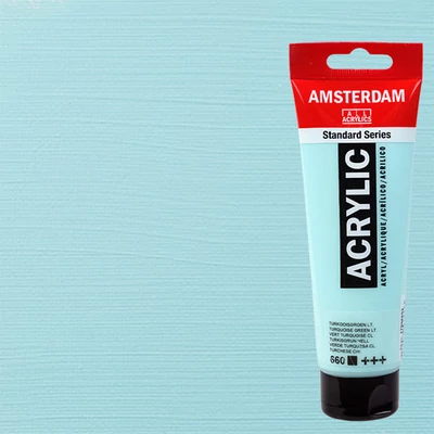Talens Amsterdam akrilfesték, 120 ml - 660, turquoise green light