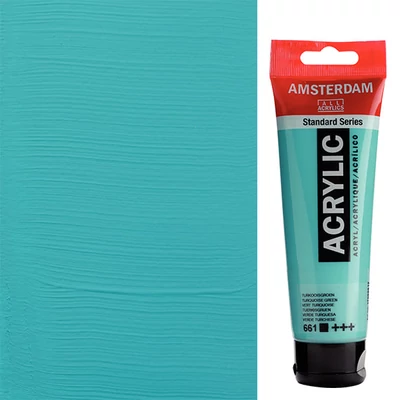 Talens Amsterdam akrilfesték, 120 ml - 661, turquoise green