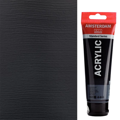 Talens Amsterdam akrilfesték, 120 ml - 702, lamp black