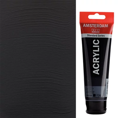 Talens Amsterdam akrilfesték, 120 ml - 735, oxide black
