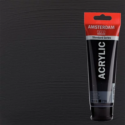 Talens Amsterdam akrilfesték, 120 ml - 735, oxide black