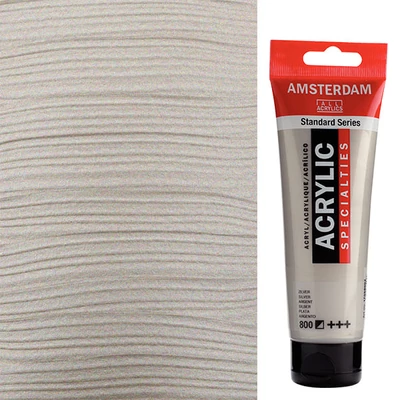 Talens Amsterdam akrilfesték, 120 ml - 800, silver