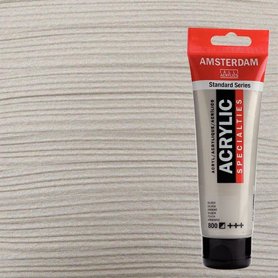 Talens Amsterdam akrilfesték, 120 ml - 800, silver