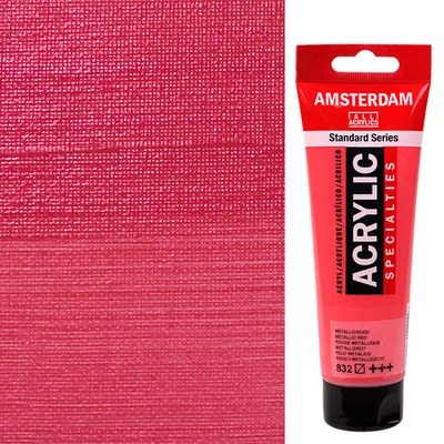 Talens Amsterdam akrilfesték, 120 ml - 832, metallic red