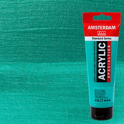 Talens Amsterdam akrilfesték, 120 ml - 836, metallic green