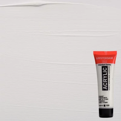 Talens Amsterdam akrilfesték, 20 ml - 105, titanium white