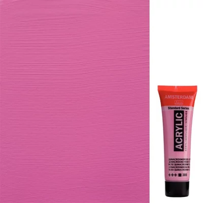 Talens Amsterdam akrilfesték, 20 ml - 385, quinacridone rose light