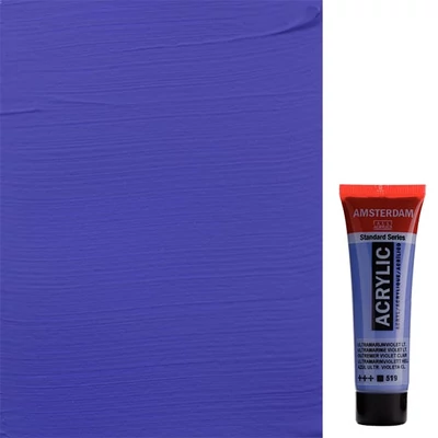 Talens Amsterdam akrilfesték, 20 ml - 519, ultramarine violet light