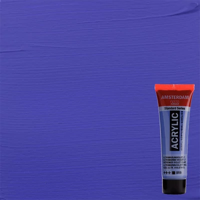 Talens Amsterdam akrilfesték, 20 ml - 519, ultramarine violet light