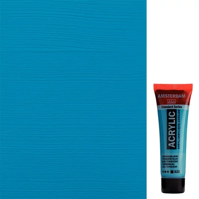 Talens Amsterdam akrilfesték, 20 ml - 522, turquoise blue