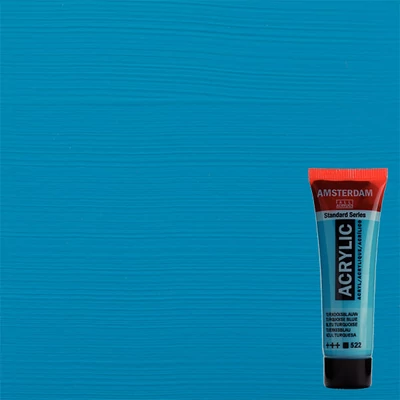 Talens Amsterdam akrilfesték, 20 ml - 522, turquoise blue