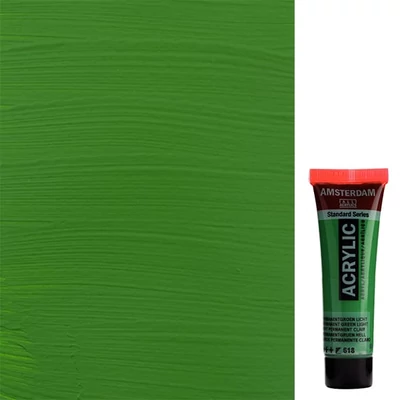 Talens Amsterdam akrilfesték, 20 ml - 618, permanent green light