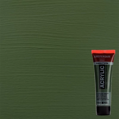 Talens Amsterdam akrilfesték, 20 ml - 622, olive green deep