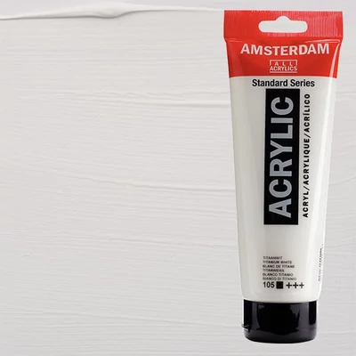 Talens Amsterdam akrilfesték, 250 ml - 105, titanium white
