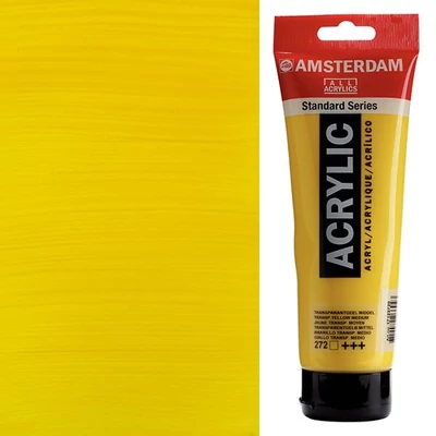Talens Amsterdam akrilfesték, 250 ml - 272, transparent yellow medium