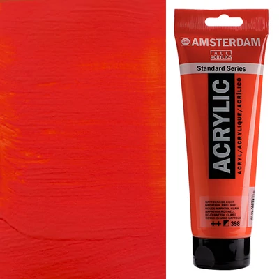 Talens Amsterdam akrilfesték, 250 ml - 398, naphthol red light