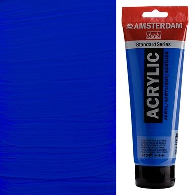 Talens Amsterdam akrilfesték, 250 ml - 512, cobalt blue (ultramarine)