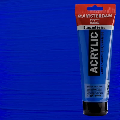 Talens Amsterdam akrilfesték, 250 ml - 512, cobalt blue (ultramarine)